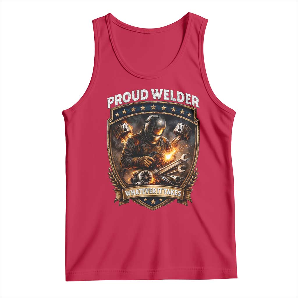 Proud Welder Whatever It Takes Tank Top Vintage Mechanic Workwear