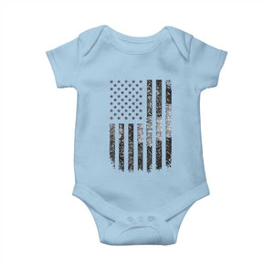Husband Daddy Welder Hero Baby Onesie Patriotic Welding American Flag Graphic TS12 Light Blue Print Your Wear