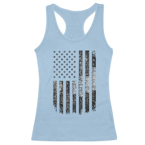 Husband Daddy Welder Hero Racerback Tank Top Patriotic Welding American Flag Graphic