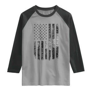 Husband Daddy Welder Hero Raglan Shirt Patriotic Welding American Flag Graphic TS12 Sport Gray Black Print Your Wear