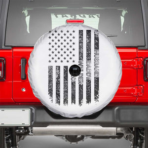 Husband Daddy Welder Hero Spare Tire Cover Patriotic Welding American Flag Graphic TS12 White Print Your Wear