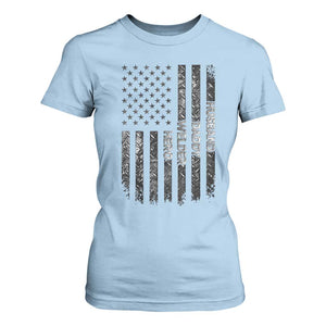 Husband Daddy Welder Hero T Shirt For Women Patriotic Welding American Flag Graphic TS12 Light Blue Print Your Wear