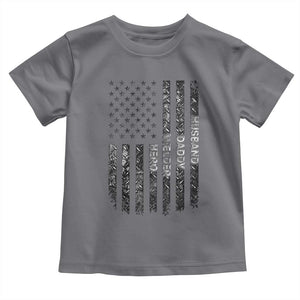 Husband Daddy Welder Hero Toddler T Shirt Patriotic Welding American Flag Graphic TS12 Charcoal Print Your Wear