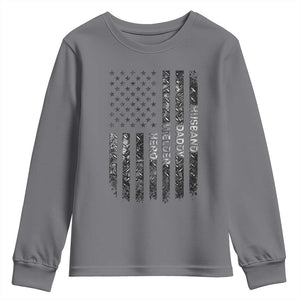 Husband Daddy Welder Hero Youth Sweatshirt Patriotic Welding American Flag Graphic