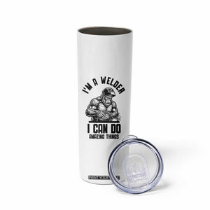 Funny Bigfoot Welder Skinny Tumbler I Can Do Amazing Things TS12 Print Your Wear