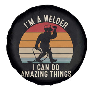 Funny Bigfoot Welding Gift Spare Tire Cover I Can Do Amazing Things With A Welder TS12 Print Your Wear