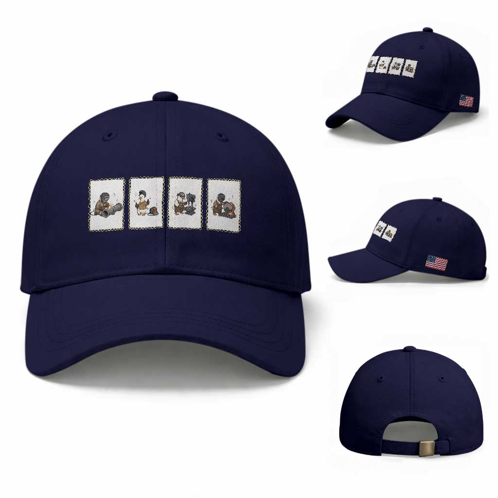 Silly Goose Pipeline Worker Baseball Cap Funny Welding Graphic Gift
