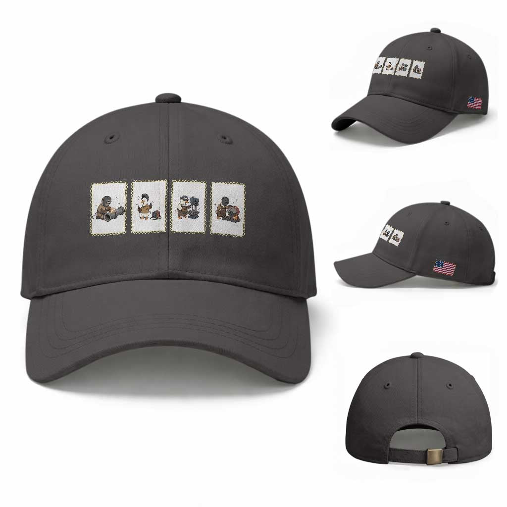 Silly Goose Pipeline Worker Baseball Cap Funny Welding Graphic Gift