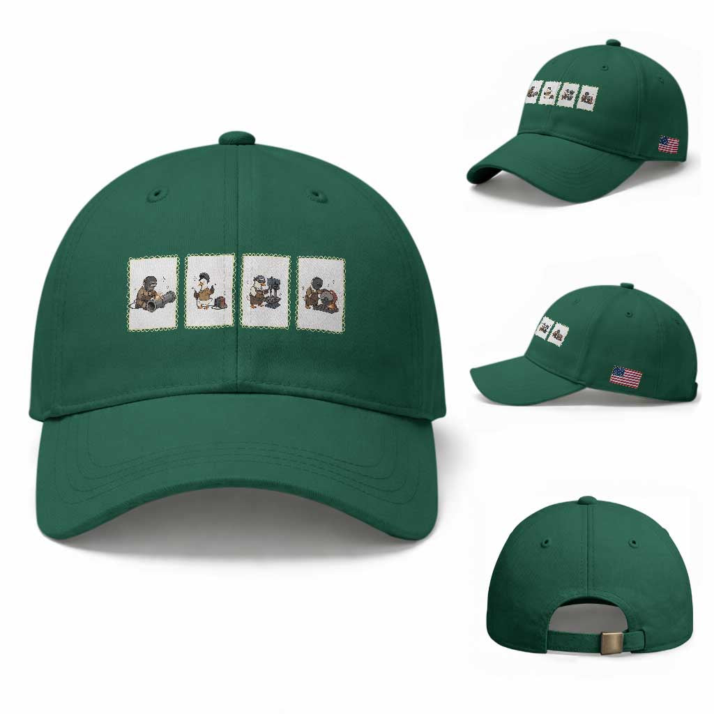 Silly Goose Pipeline Worker Baseball Cap Funny Welding Graphic Gift