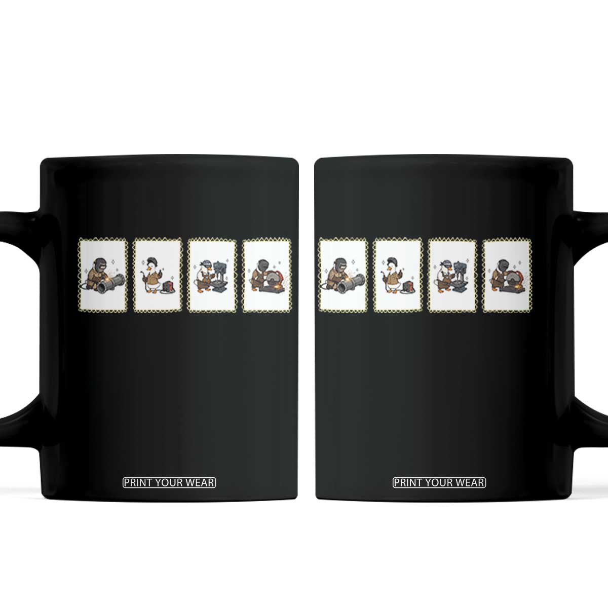 Silly Goose Pipeline Worker Coffee Mug Funny Welding Graphic Gift