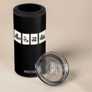 Silly Goose Pipeline Worker 4 in 1 Can Cooler Tumbler Funny Welding Graphic Gift