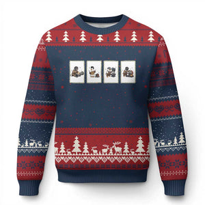 Silly Goose Pipeline Worker Ugly Christmas Sweater Funny Welding Graphic Gift