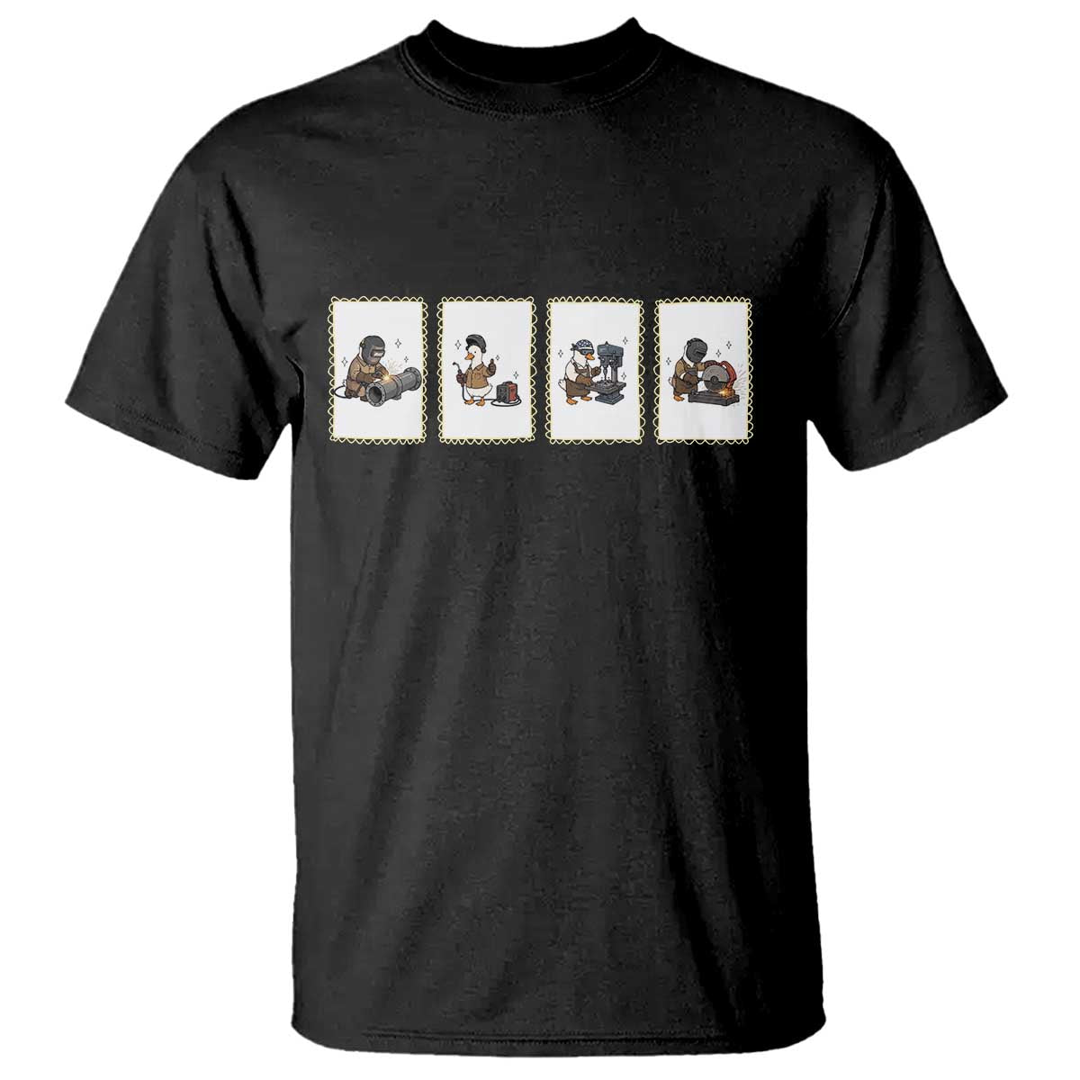 Silly Goose Pipeline Worker T Shirt Funny Welding Graphic Gift