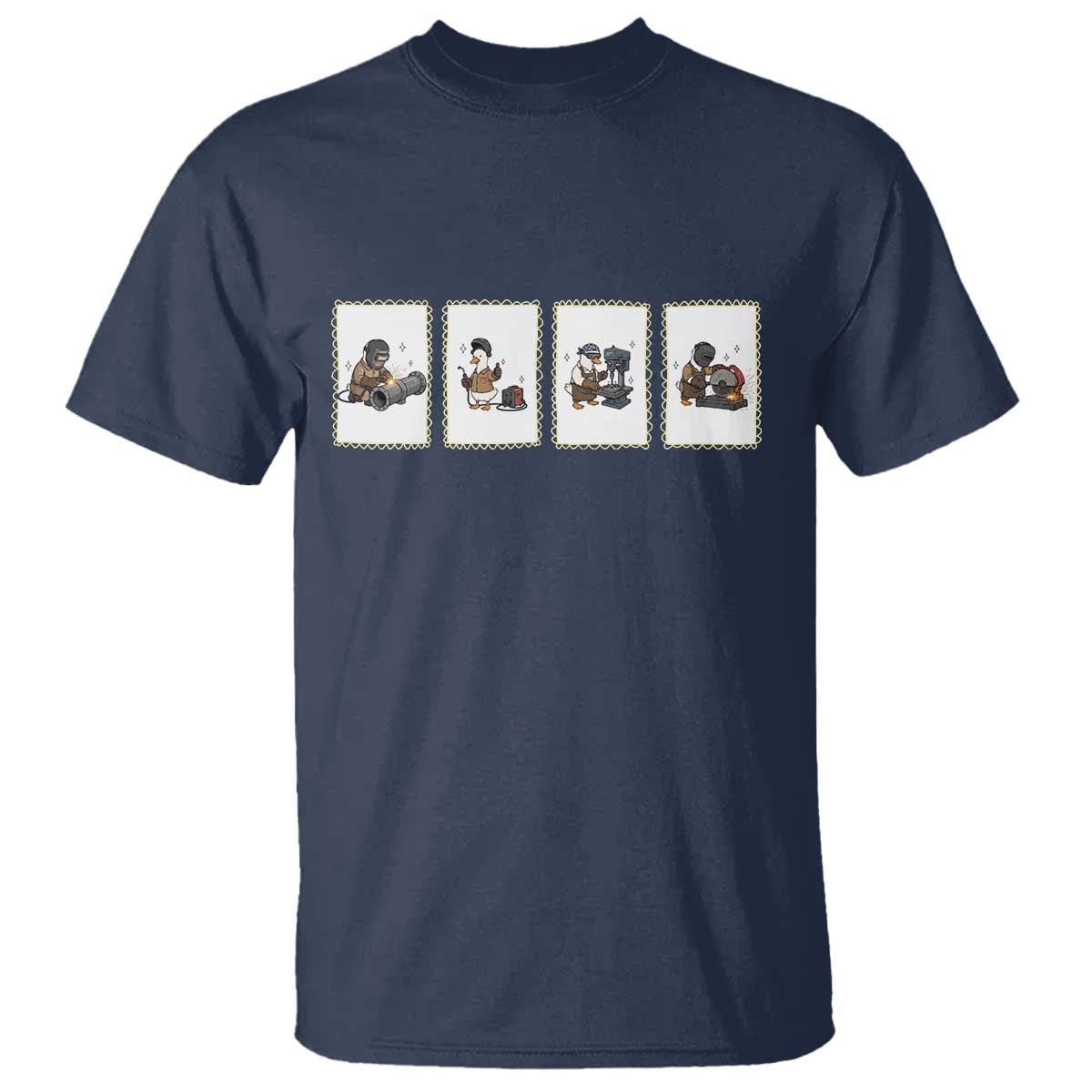Silly Goose Pipeline Worker T Shirt Funny Welding Graphic Gift