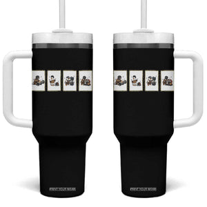 Silly Goose Pipeline Worker Tumbler With Handle Funny Welding Graphic Gift