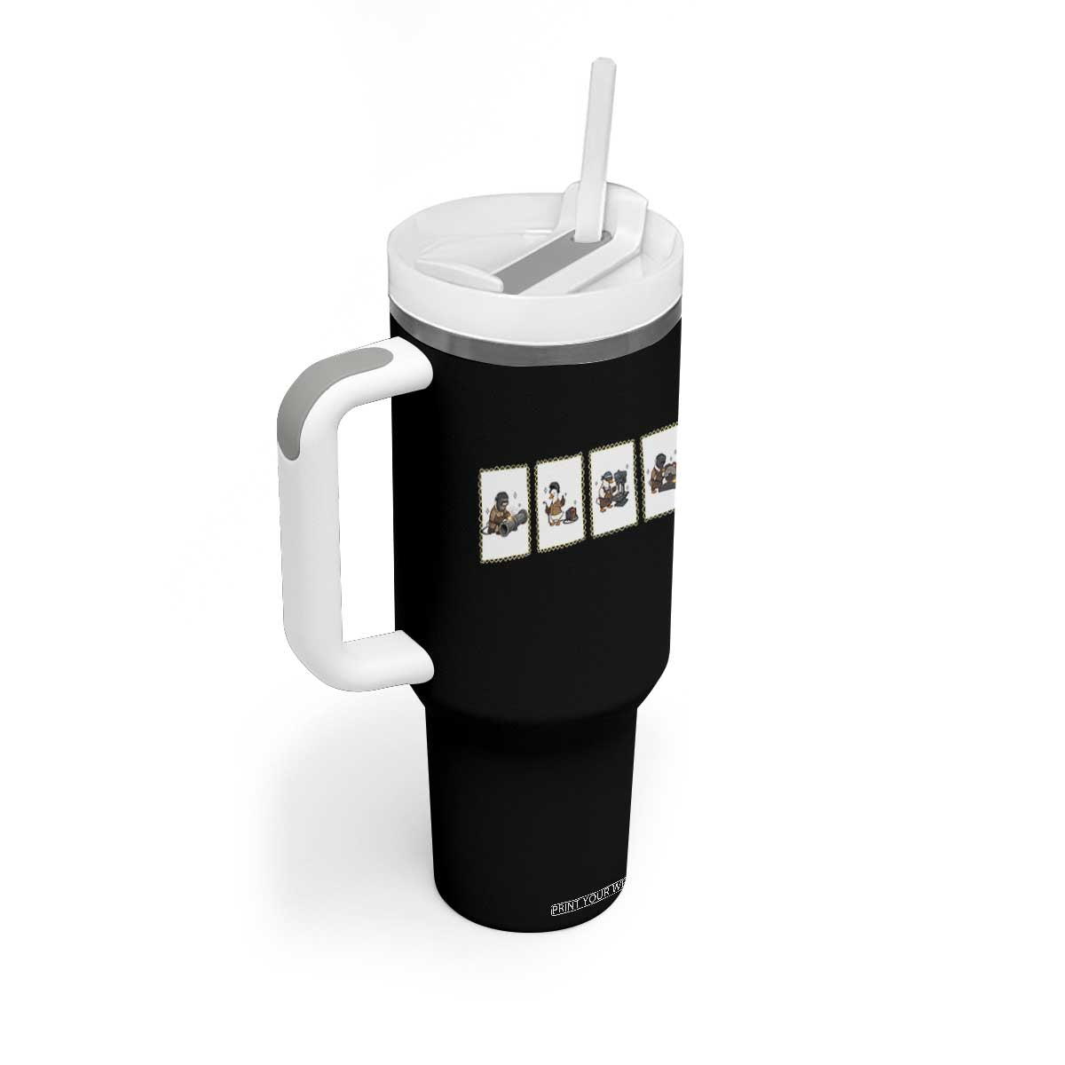 Silly Goose Pipeline Worker Tumbler With Handle Funny Welding Graphic Gift