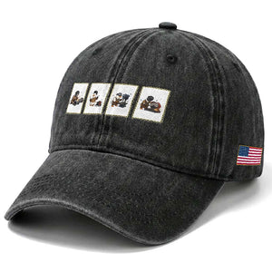 Silly Goose Pipeline Worker Washed Cotton Baseball Cap Funny Welding Graphic Gift