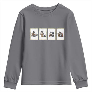 Silly Goose Pipeline Worker Youth Sweatshirt Funny Welding Graphic Gift TS12 Charcoal Print Your Wear