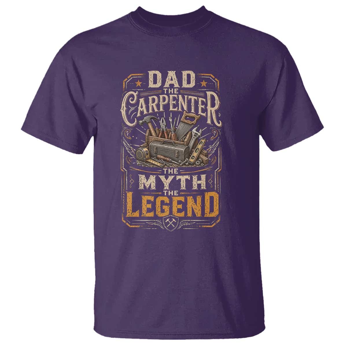 Dad The Carpenter The Myth The Legend T Shirt Funny Woodworker Carpenter Graphic