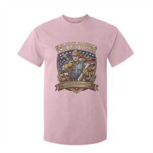 American Construction Worker T Shirt For Kid Building America For 250 Years TS12 Light Pink Print Your Wear