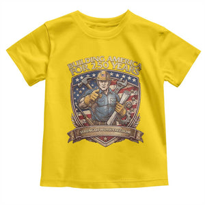 American Construction Worker Toddler T Shirt Building America For 250 Years TS12 Daisy Print Your Wear