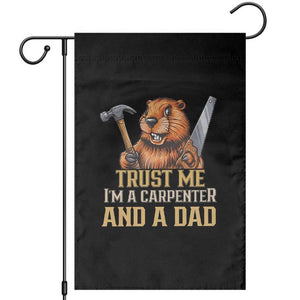 Funny Woodworking Beaver Garden Flag I Am A Carpenter And A Dad