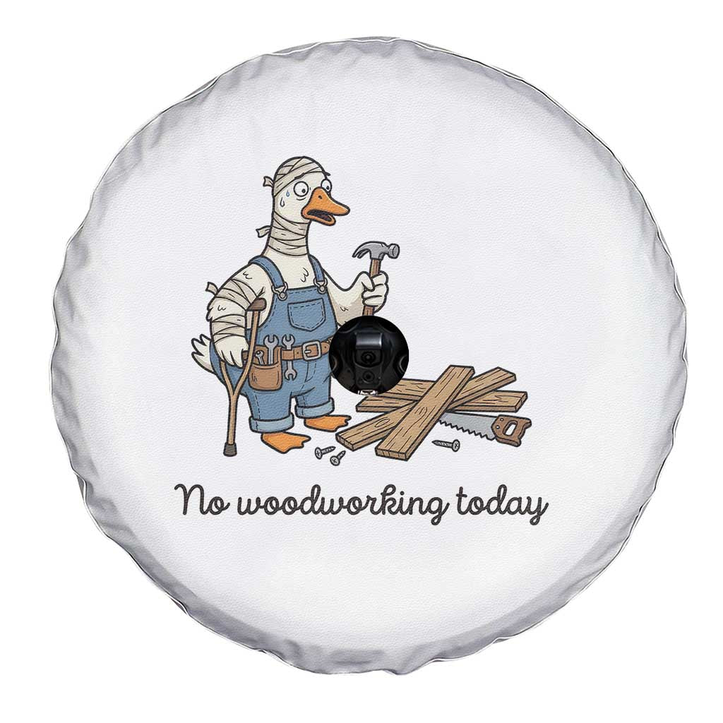 Funny Carpenter Duck Spare Tire Cover No Woodworking Today TS12 Print Your Wear