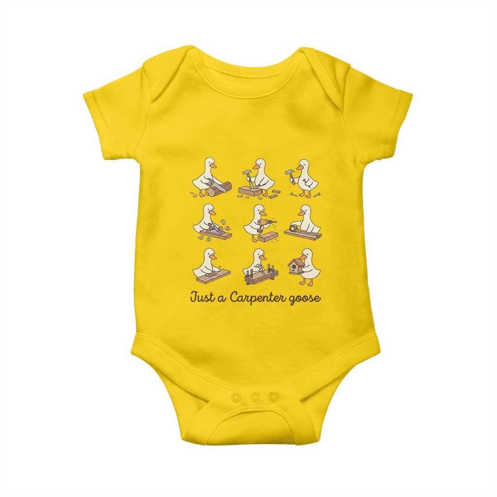 Funny Woodworker Graphic Baby Onesie Just A Carpenter Goose TS12 Daisy Print Your Wear