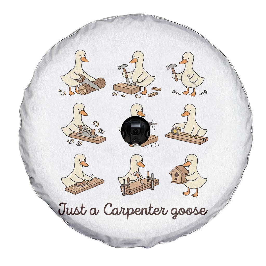 Funny Woodworker Graphic Spare Tire Cover Just A Carpenter Goose TS12 Print Your Wear