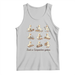 Funny Woodworker Graphic Tank Top Just A Carpenter Goose