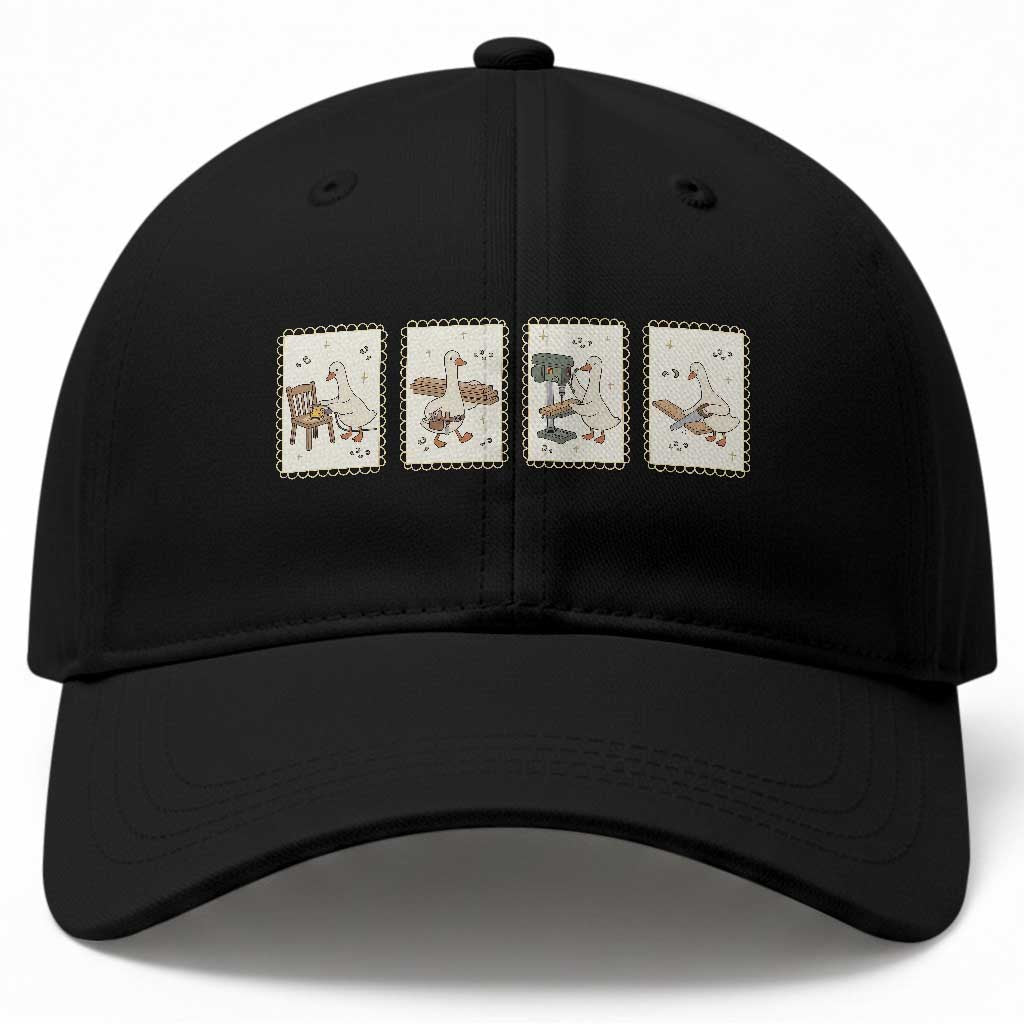 Silly Goose Carpenter Baseball Cap Funny Woodworker Dad Gift