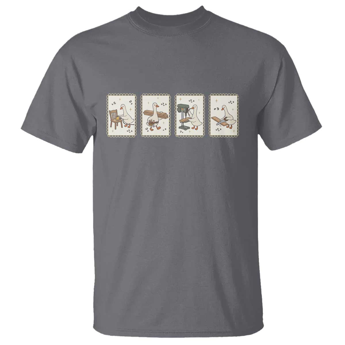 Silly Goose Carpenter T Shirt Funny Woodworker Dad Gift