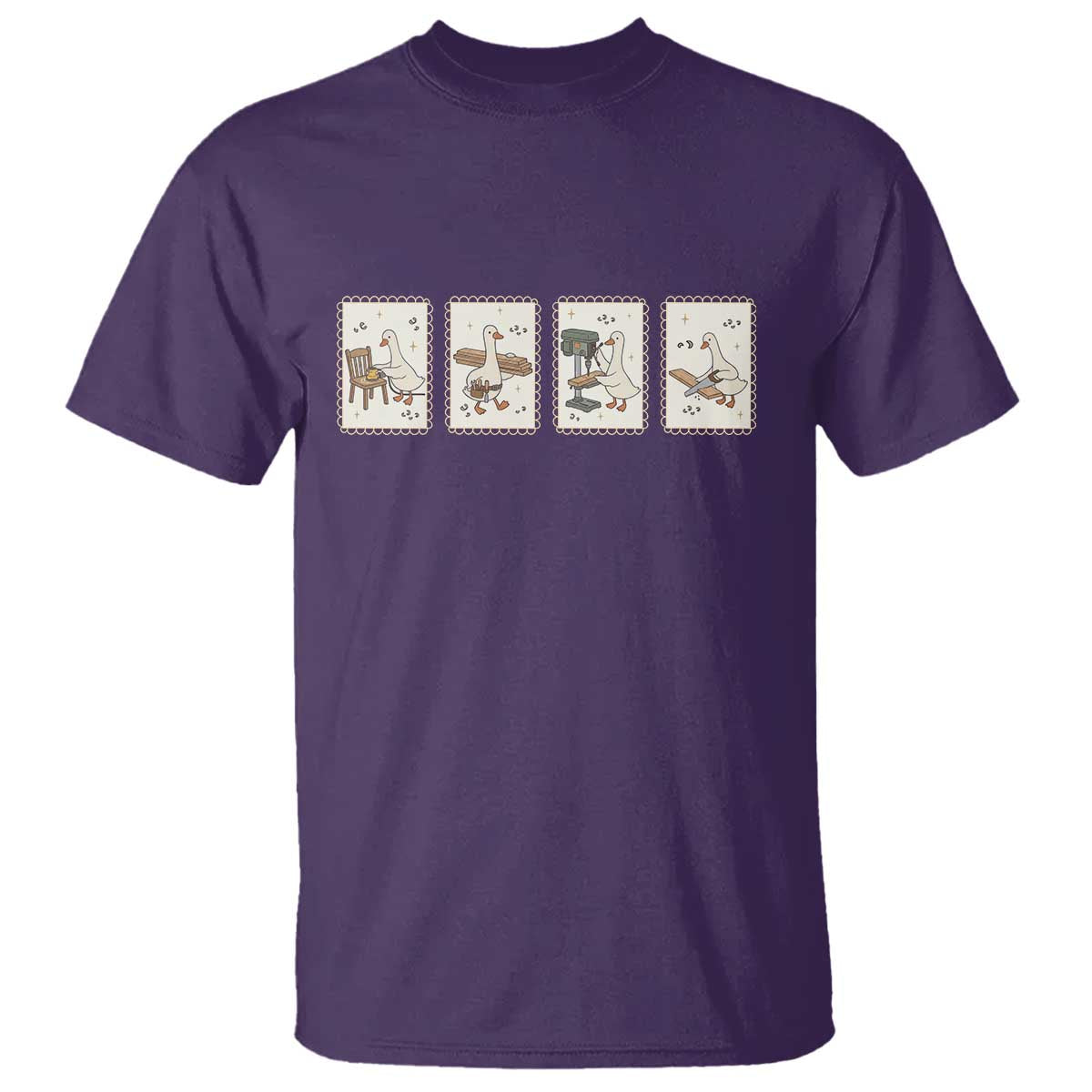Silly Goose Carpenter T Shirt Funny Woodworker Dad Gift