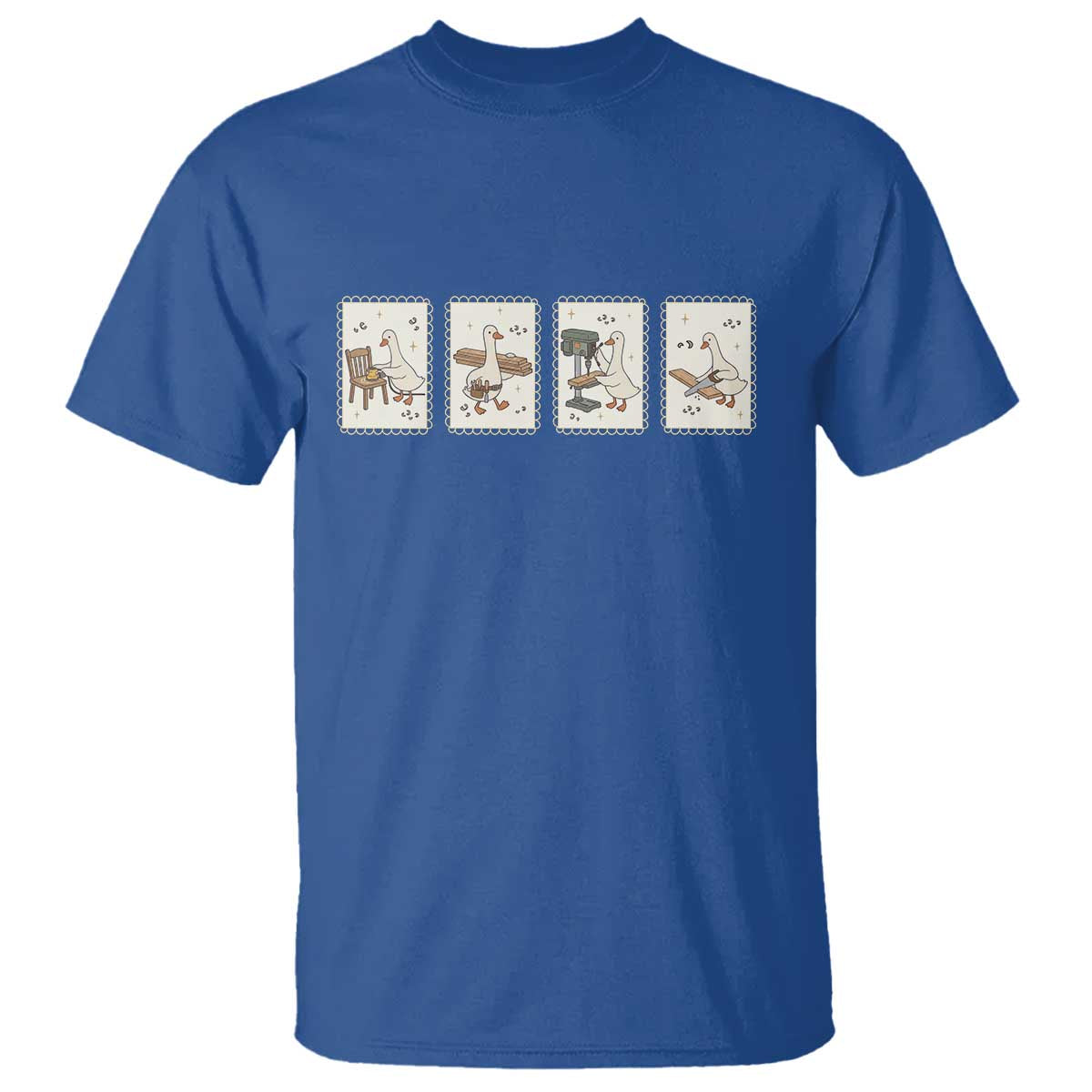 Silly Goose Carpenter T Shirt Funny Woodworker Dad Gift
