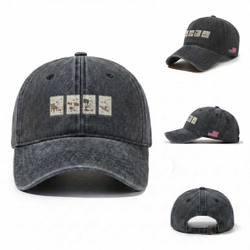 Silly Goose Carpenter Washed Cotton Baseball Cap Funny Woodworker Dad Gift