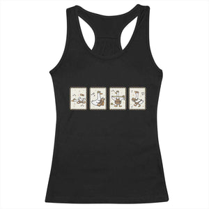 Silly Goose Builder Racerback Tank Top Funny Woodworker Dad Gift TS12 Black Print Your Wear
