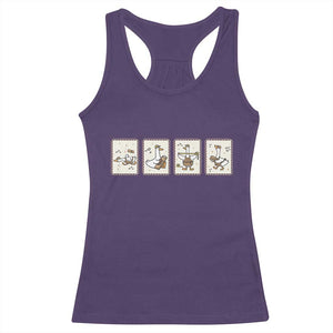 Silly Goose Builder Racerback Tank Top Funny Woodworker Dad Gift TS12 Purple Print Your Wear