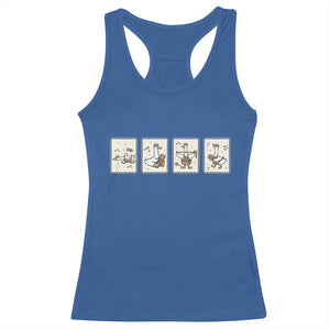 Silly Goose Builder Racerback Tank Top Funny Woodworker Dad Gift TS12 Royal Blue Print Your Wear