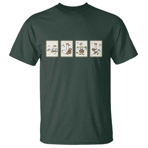 Silly Goose Builder T Shirt Funny Woodworker Dad Gift TS12 Dark Forest Green Print Your Wear