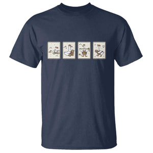 Silly Goose Builder T Shirt Funny Woodworker Dad Gift TS12 Navy Print Your Wear