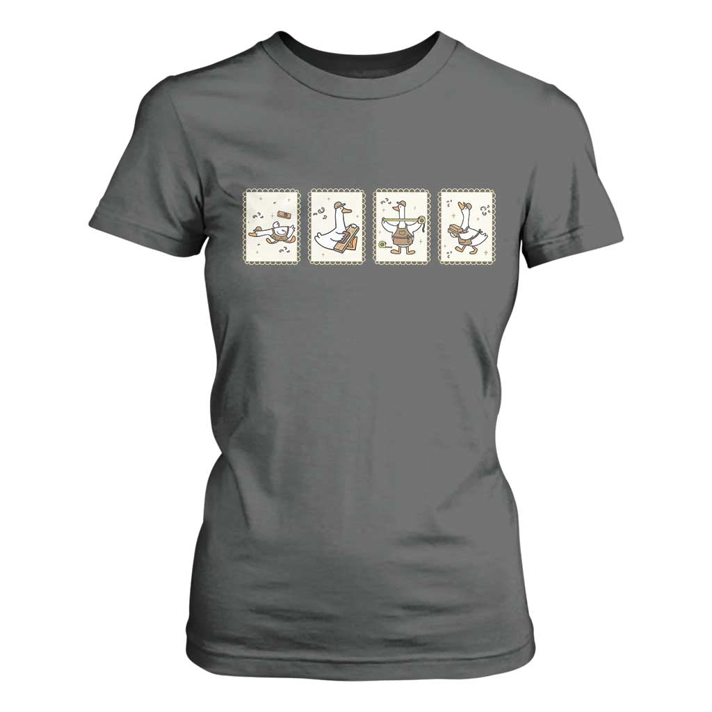 Silly Goose Builder T Shirt For Women Funny Woodworker Dad Gift