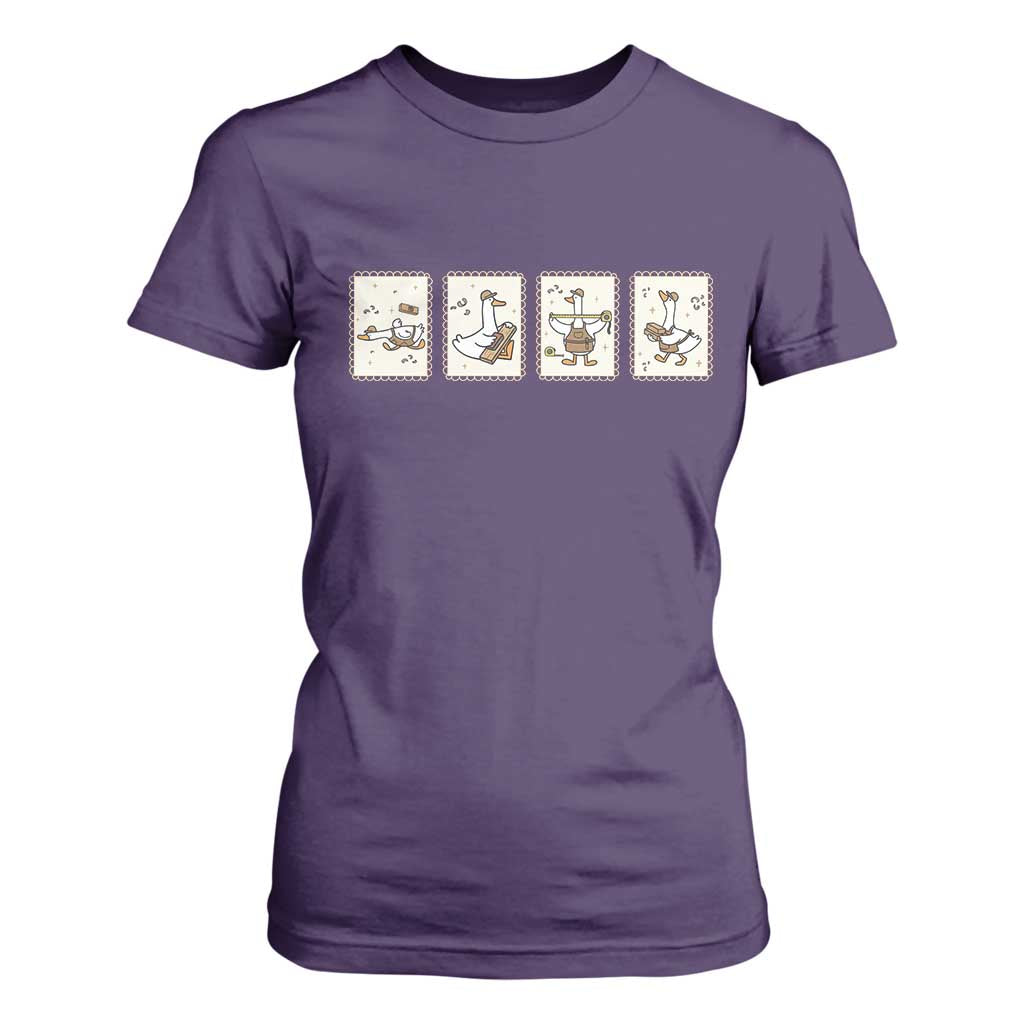 Silly Goose Builder T Shirt For Women Funny Woodworker Dad Gift