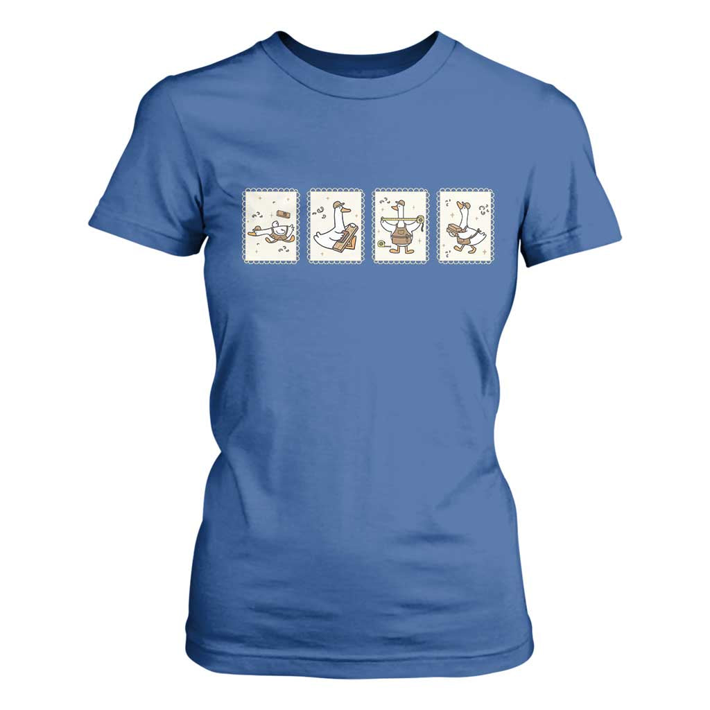 Silly Goose Builder T Shirt For Women Funny Woodworker Dad Gift
