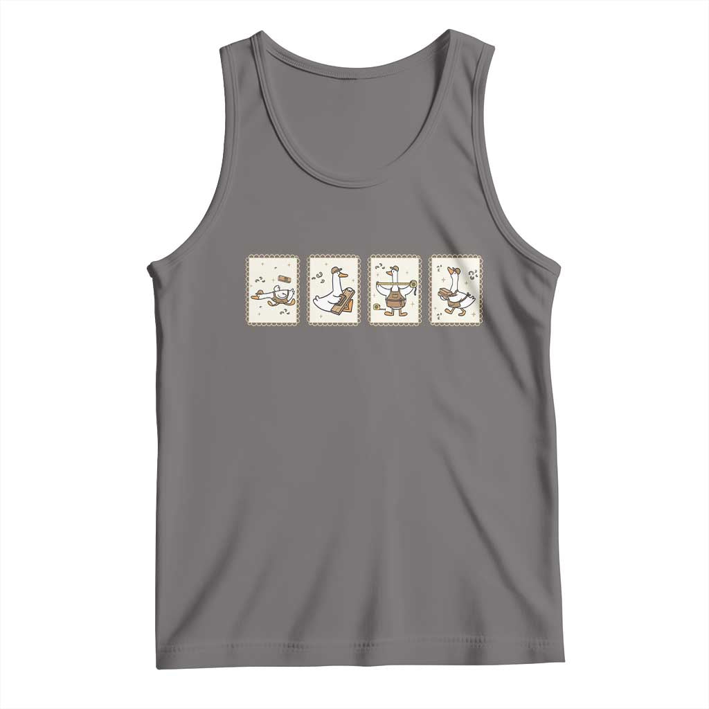Silly Goose Builder Tank Top Funny Woodworker Dad Gift