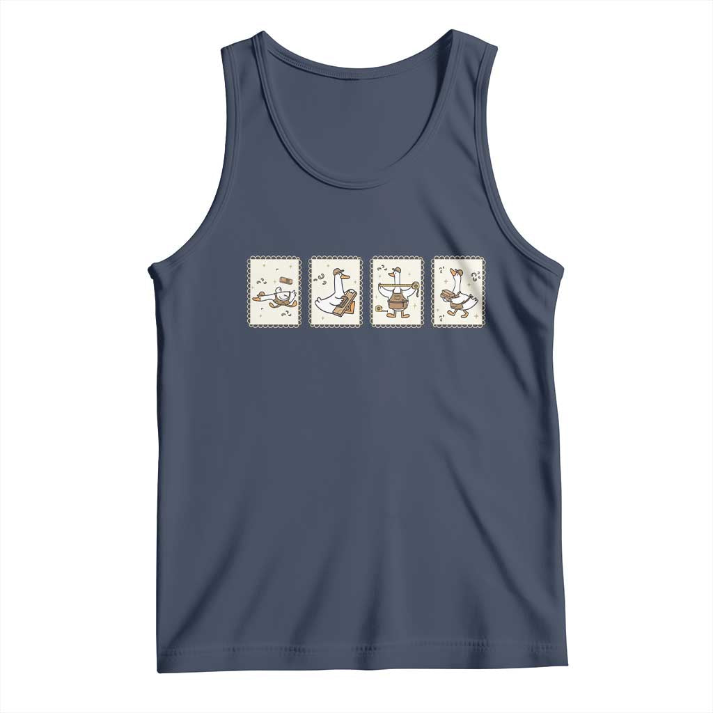 Silly Goose Builder Tank Top Funny Woodworker Dad Gift