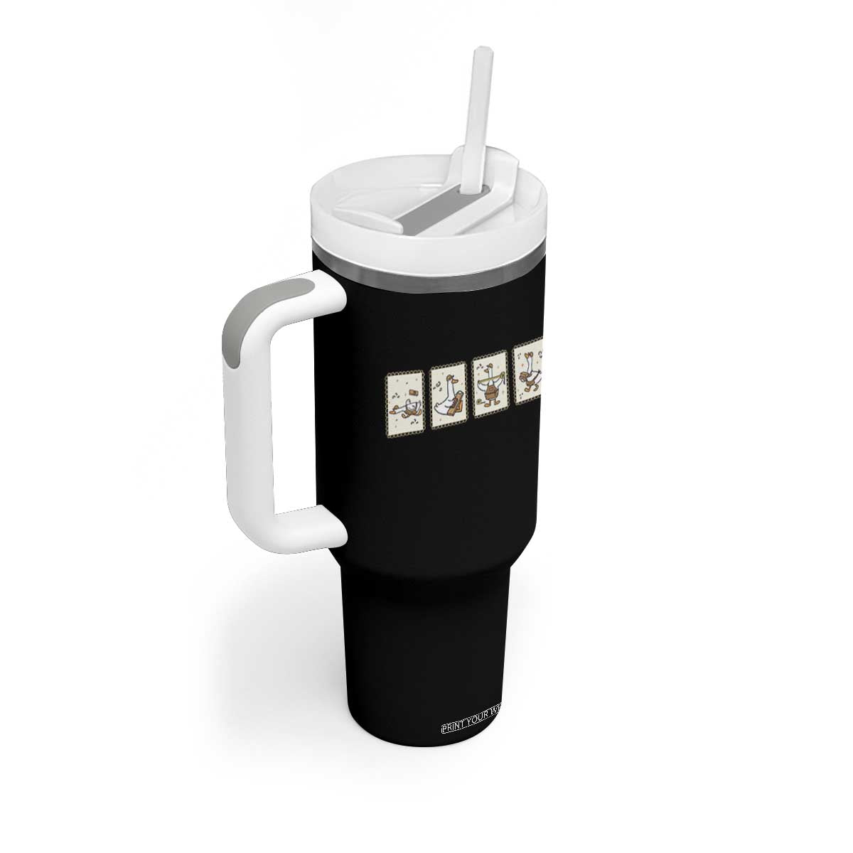 Silly Goose Builder Tumbler With Handle Funny Woodworker Dad Gift TS12 Print Your Wear