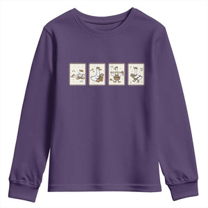 Silly Goose Builder Youth Sweatshirt Funny Woodworker Dad Gift TS12 Purple Print Your Wear