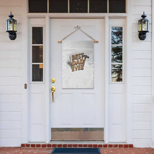 Funny Woodworking Dad Gift Garden Flag Best Dad Ever
