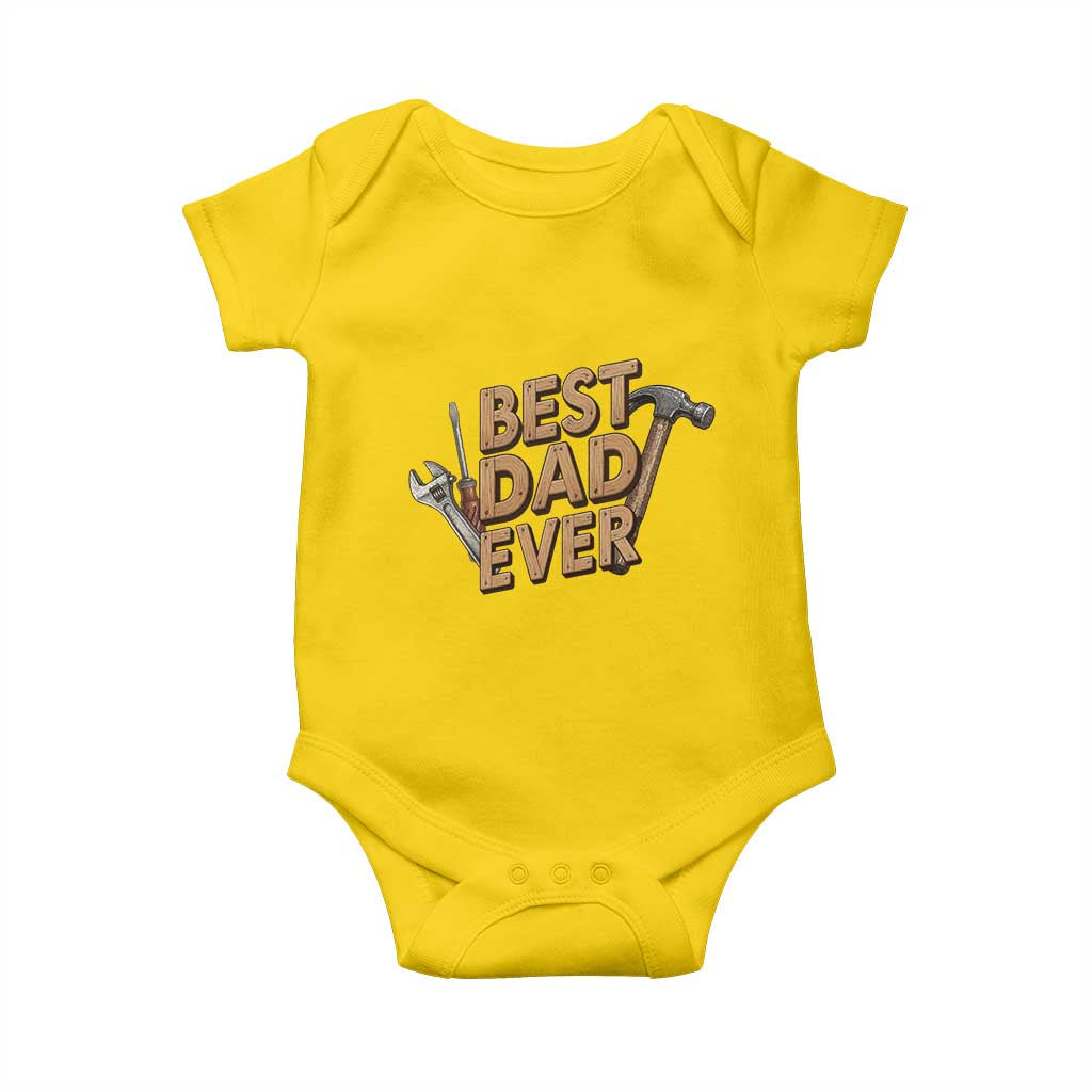 Funny Woodworking Dad Gift Baby Onesie Best Dad Ever TS12 Daisy Print Your Wear