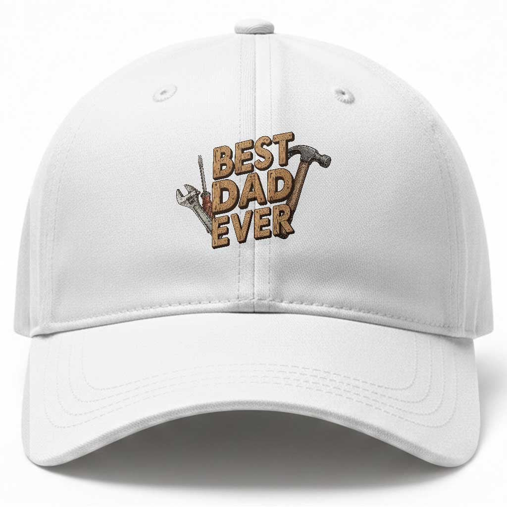 Funny Woodworking Dad Gift Baseball Cap Best Dad Ever